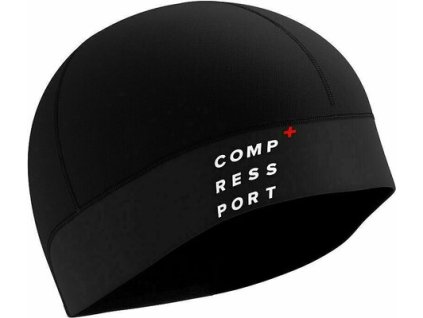 Compressport Zimní běžecká čepice COMPRESSPORT Hurricane Beanie (bez obalu) Univerzální černá (Velikost Univerzální, Barva černá)