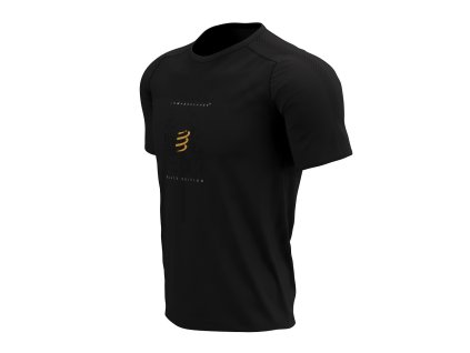 Compressport Performance SS Tshirt M - Black Edition 2022 (Velikost XL, Barva Black)