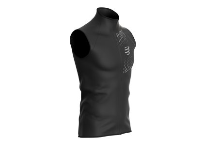 Compressport Hurricane Windproof Vest M (bez obalu) M černá (Velikost M, Barva černá)