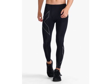 2XU Pánské lehké kompresní punčochy 2XU Black/ Black Reflective (Velikost ST)