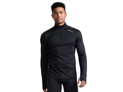 2XU Pánská mikina 2XU Black/Silver Reflective (Velikost M)