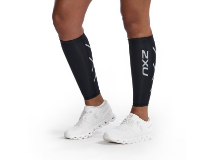 2XU Kompresní chrániče lýtek 2XU Black/Black (Velikost S)