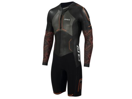 VÝPRODEJ SKLADOVÝCH ZÁSOB ZONE3 Pánský neopren - Swimrun evolution - Black/Orange/Gunmetal L (Velikost L)