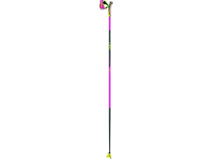 Leki Běžecké hole Leki HRC max, neonpink-neonyellow-carbon structure HRC max, neonpink-neonyellow-carbon structure, (Varianta HRC max, neonpink-neonyellow-carbon structure, 140cm)
