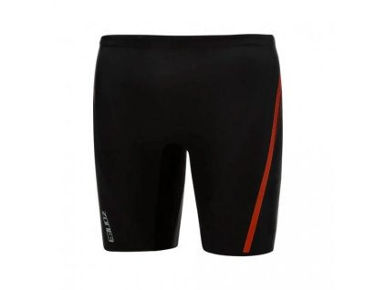 VÝPRODEJ SKLADOVÝCH ZÁSOB ZONE3 Unisex Swim-Run Shorts - Black / Orange (Velikost S)