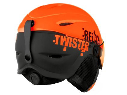 Relax LYŽAŘSKÁ HELMA RELAX TWISTER VISOR RH27T (Velikost XS, Barva yellow, Polarizace Oranžový LUNAR)