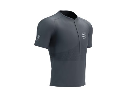 trail half zip fitted ss top magnet white m bez obalu