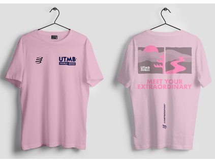 Compressport Training SS Tshirt W - UTMB 2025 S Roseate (Velikost S, Barva Roseate)