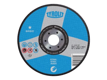 TYROLIT REZNÝ KOTÚČ NA OCEĽ A NEREZ 115 x 1,0 x 22,23 MM