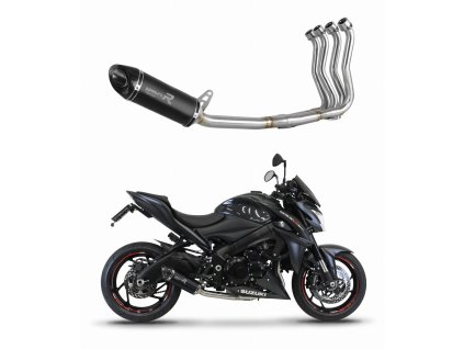 Suzuki GSX-S 1000 / F 2015 - 2020 Low Level Full system Kolektor wydech Tłumik HP8 BLACK + dB killer medium