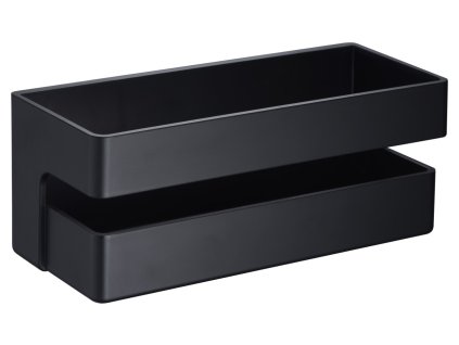 imex frontal pvc policka do sprchy cerna matna