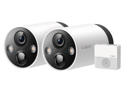 TP-Link Tapo C420S2 - venkovní Wire-Free 4Mpx Security kamera, Full-Color, mikrofon, IR15m,  2x Tapo C420 + 1 H200