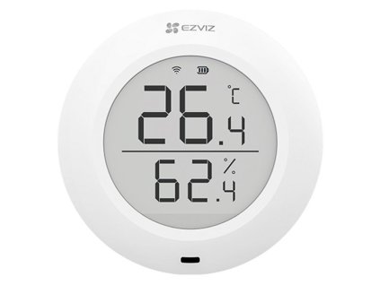 EZVIZ chytrý senzor teploty a vlhkoměr T51C/ Zigbee 3.0/ dosah 200m/ životnost 1 rok/ baterie CR2450/ bílý