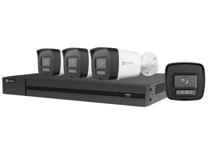 EZVIZ X5K PoE KIT/ bullet/ 8Mpix/ 1x 8CH NVR X5K/ 4x IP kamera H3K/ HDMI/ VGA/ USB/ LAN/ SATA + 2TB HDD