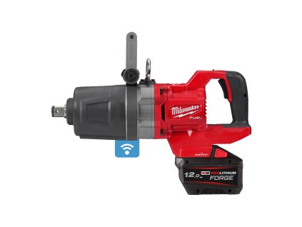 M18 FUEL™ ONE-KEY™ 1″ Vysokootáčkový rázový uťahovák s rukoväťou v tvare písmena D, poistným krúžkom a krátkym vretenom