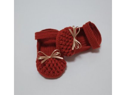 Háčkované balerínky - 11 cm