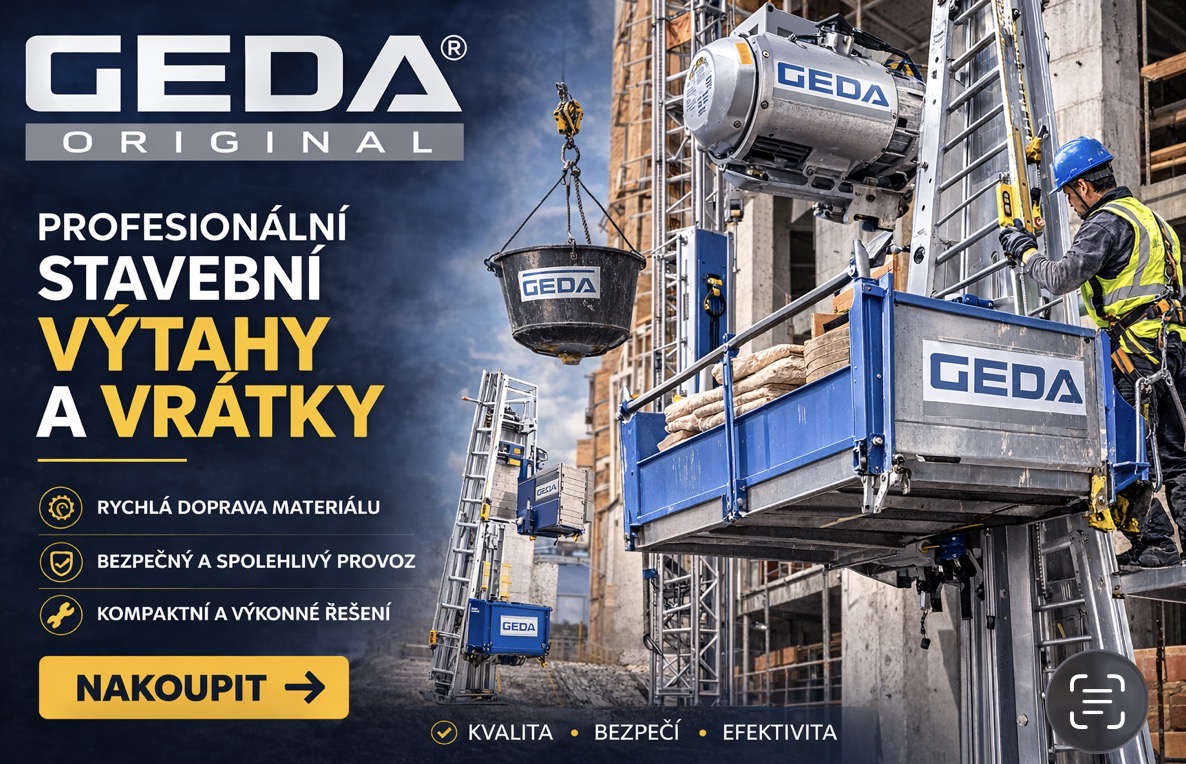 GEDA – profesionální stavební výtahy a vrátky