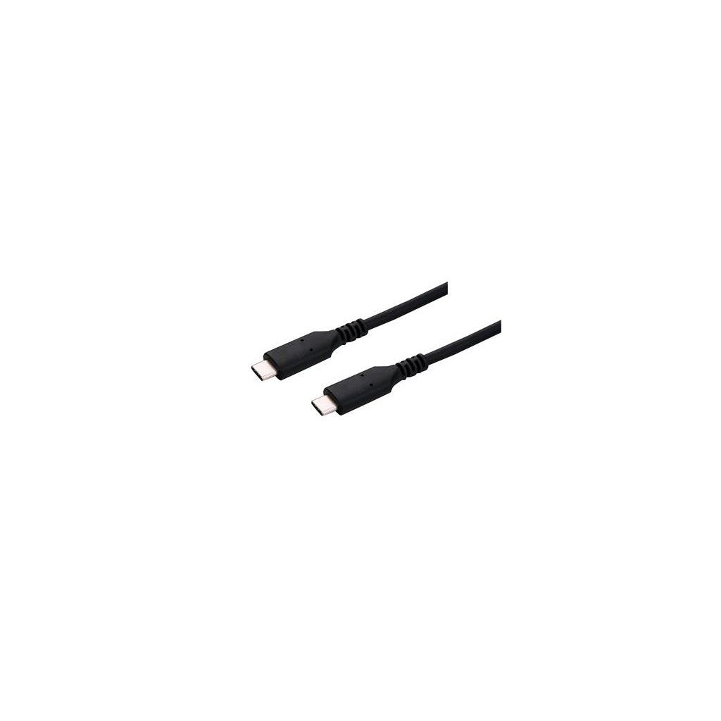 Kabel C-TECH USB 4.0, Type-C (CM/CM), PD 100W, 40Gbps, 0,5m, černý
