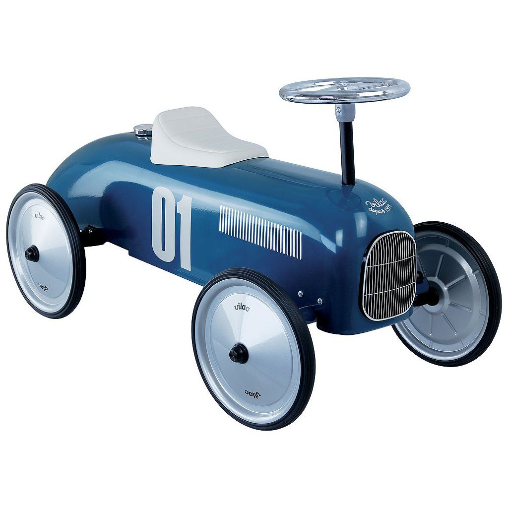 Vilac Vintage kovové odrážedlo modré