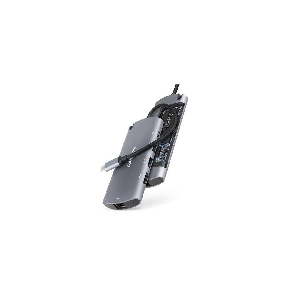 AXAGON HMC-6M2 COMBO 6in1 USB-C 3.2 Gen 1 Multiport Hub