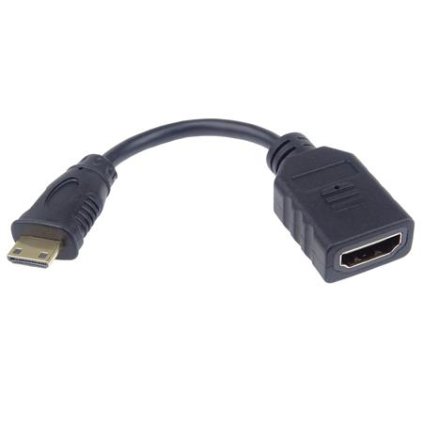 PremiumCord Flexi adaptér HDMI Typ A samice - mini HDMI Typ C samec pro ohebné zapojení