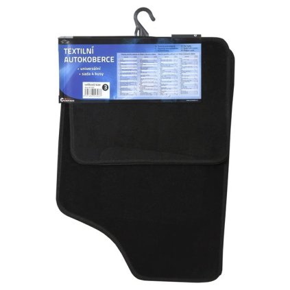 Compass Koberce textilní UNI 4ks vel.3. černé