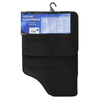 Compass Koberce textilní UNI 4ks vel.2. černé