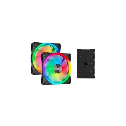 Corsair ventilátor QL Series QL140 RGB LED, 2x 140mm, 26dBA, Lighting Node CORE