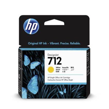 HP 712 29-ml Yellow DesignJet Ink