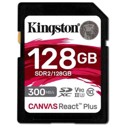 Kingston SDXC 128GB Canvas React Plus UHS-II U3 V90
