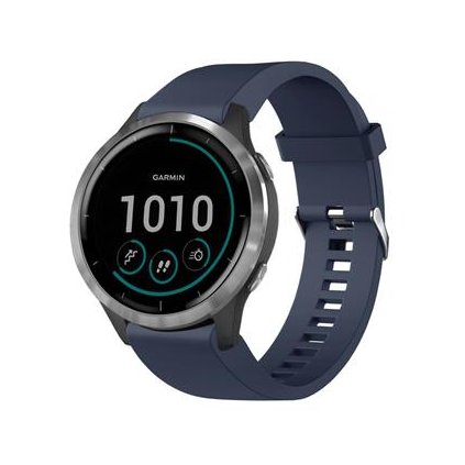 Fixed Silikonový řemínek Silicone Strap pro Garmin QuickFit 20mm, modrý
