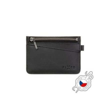 Fixed Kožená peněženka Coins, černá