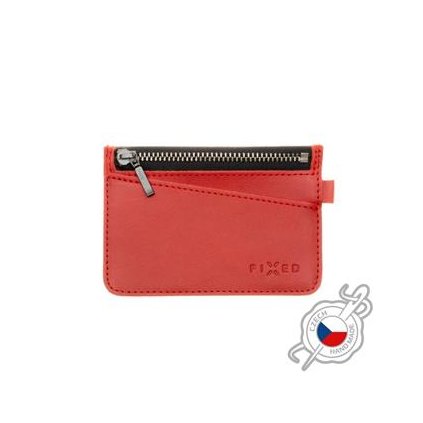 Fixed Kožená peněženka Coins, červená