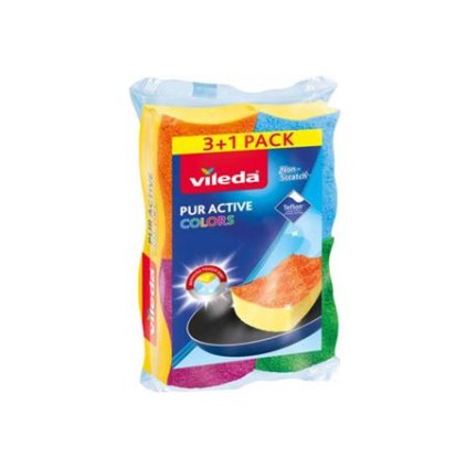 Vileda Pur Active Colors 3+1ks Houbička 169492