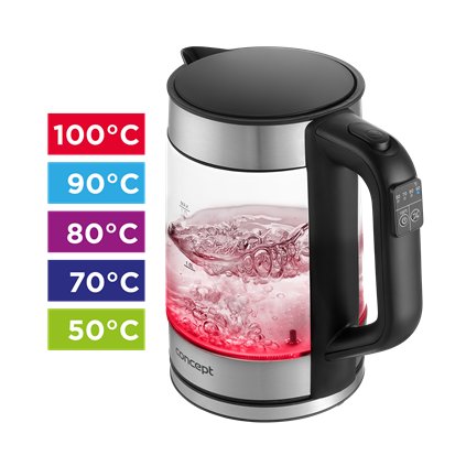 Concept Rychlovarná konvice s regulací teploty 1,7 l RK4067