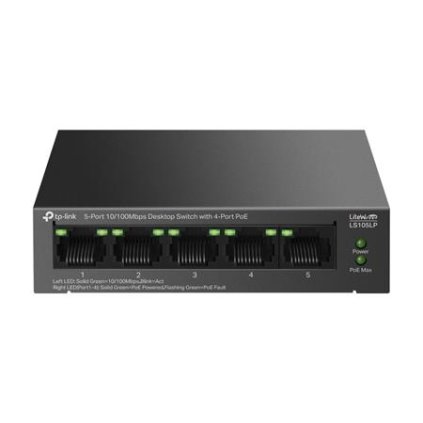 TP-Link LS105LP Switch 1x LAN, 4x LAN s PoE, 41W