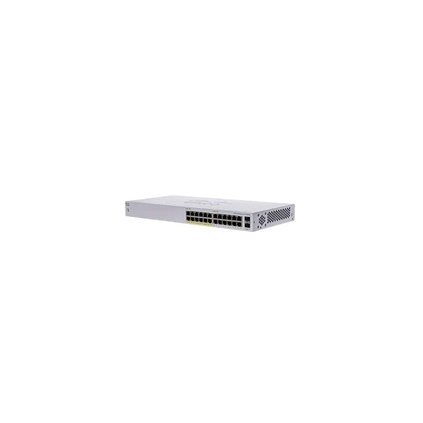 Cisco switch CBS110-24PP (24xGbE, 2xGbE SFP combo, 12xPoE+, 100W, fanless) - REFRESH