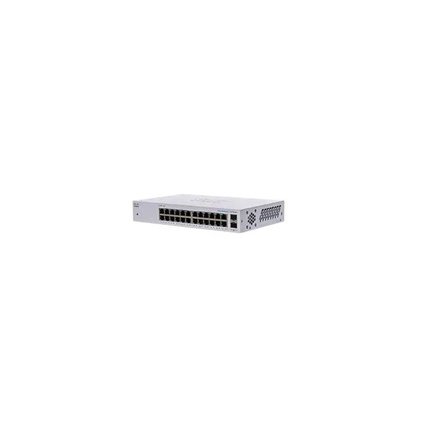 Cisco switch CBS110-24T (24xGbE, 2xGbE SFP combo,fanless) - REFRESH
