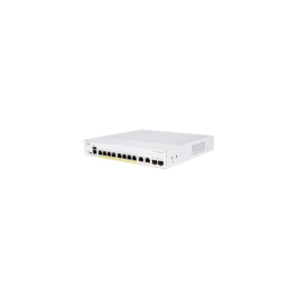 Cisco switch CBS250-8PP-E-2G (8xGbE,2xGbE SFP combo,8xPoE+,45W,fanless) - REFRESH