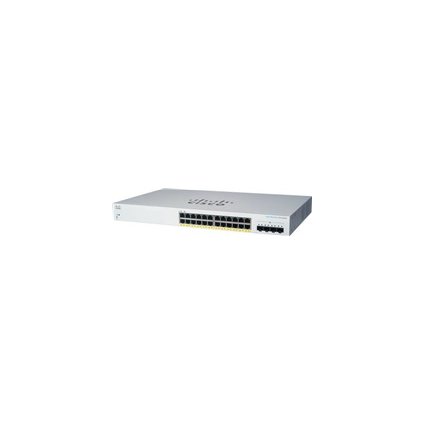 Cisco switch CBS220-24FP-4X (24xGbE,4xSFP+,24xPoE+,382W) - REFRESH