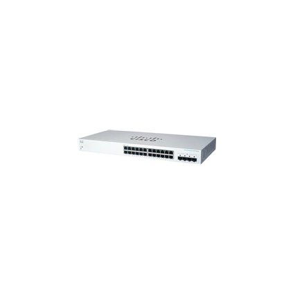 Cisco switch CBS220-24T-4G (24xGbE,4xSFP,fanless) - REFRESH