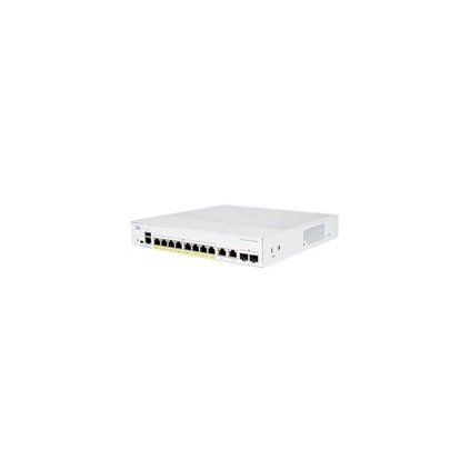 Cisco switch CBS350-8FP-2G-EU (8xGbE,2xGbE SFP combo,8xPoE+,120W,fanless) - REFRESH