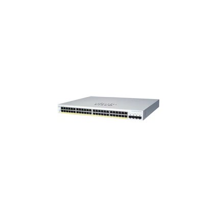 Cisco switch CBS220-48P-4G (48xGbE,4xSFP,48xPoE+,382W) - REFRESH