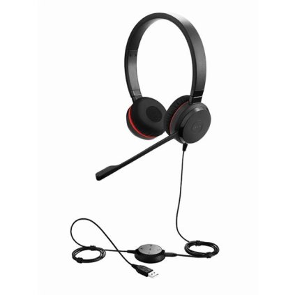 Jabra Evolve 30 II Stereo Jack Drát MS Černá