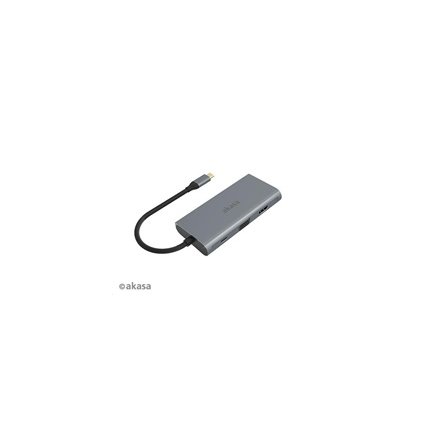 Akasa externí USB hub - USB typ-C na 9-in-1