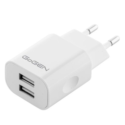GoGEN Nabíječka do sítě ACH 204, 2x USB 2A (10W) - bílá