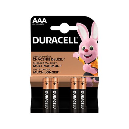 Baterie Duracell Basic, AAA (LR03), blistr, 4-pack, 42322