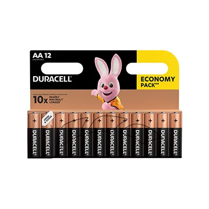 Baterie Duracell Basic, AA (LR6), blistr, 12-pack, 42305 