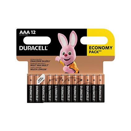 Baterie Duracell Basic, AAA (LR03), blistr, 12-pack, 42325