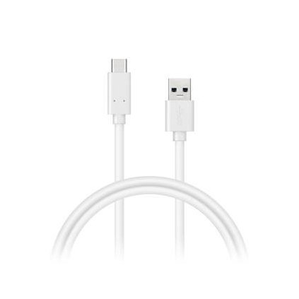 CONNECT IT Wirez USB C (Type C) - USB, tok proudu až 3A !, bílý, 2 m